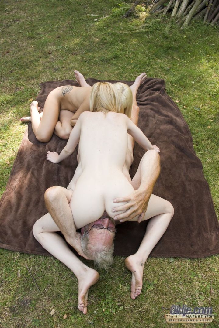 Threesome With an Old Woodcutter