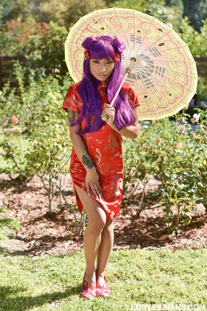 Red Dress Asian Seductress