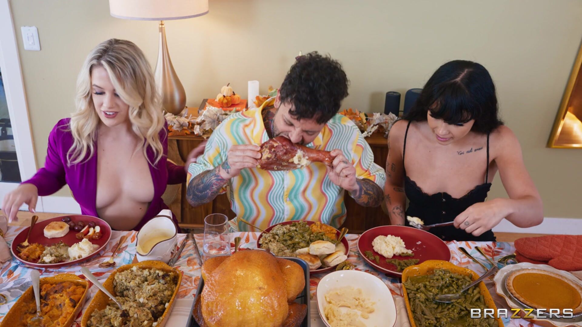 Fuck Everything In Sight! A Brazzers Thanksgiving Story