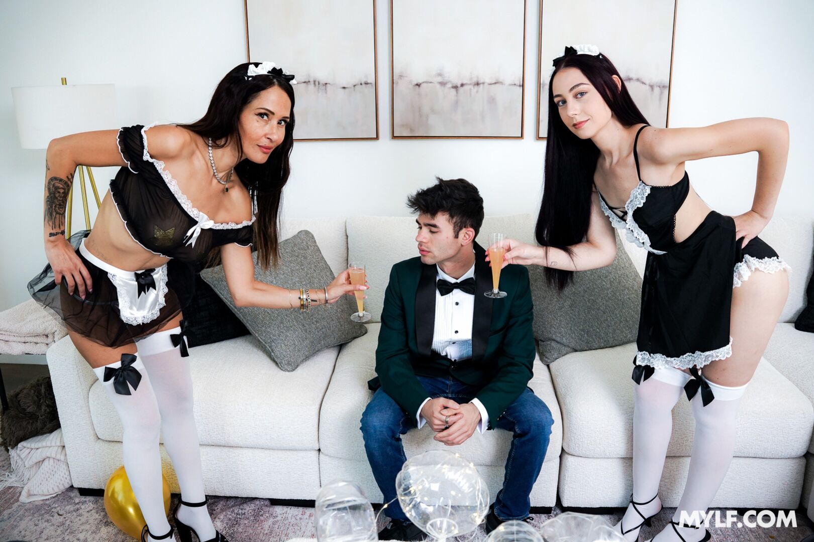 My New Year Entertainment: The Family Next Door Has a Maid Kink