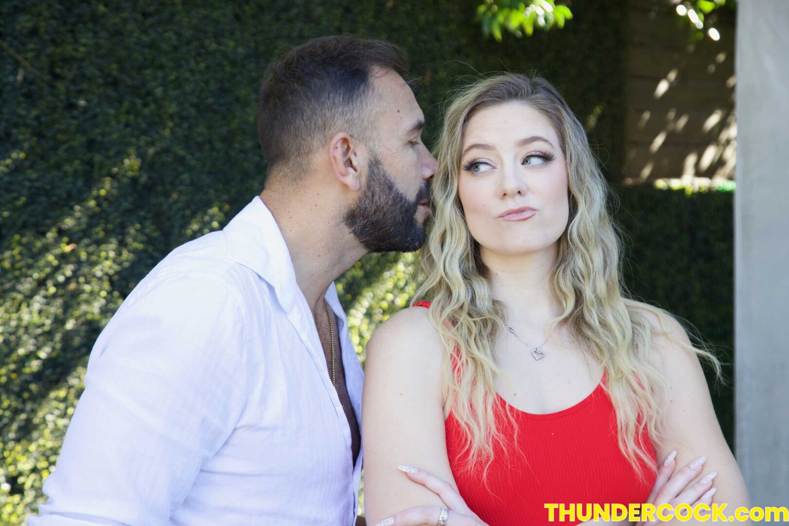 Sexy Blonde River Lynn wants her neighbor's Thundercock