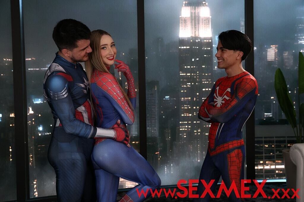 SPIDER GIRL BANGED BY SUPERHEROES . LULA
