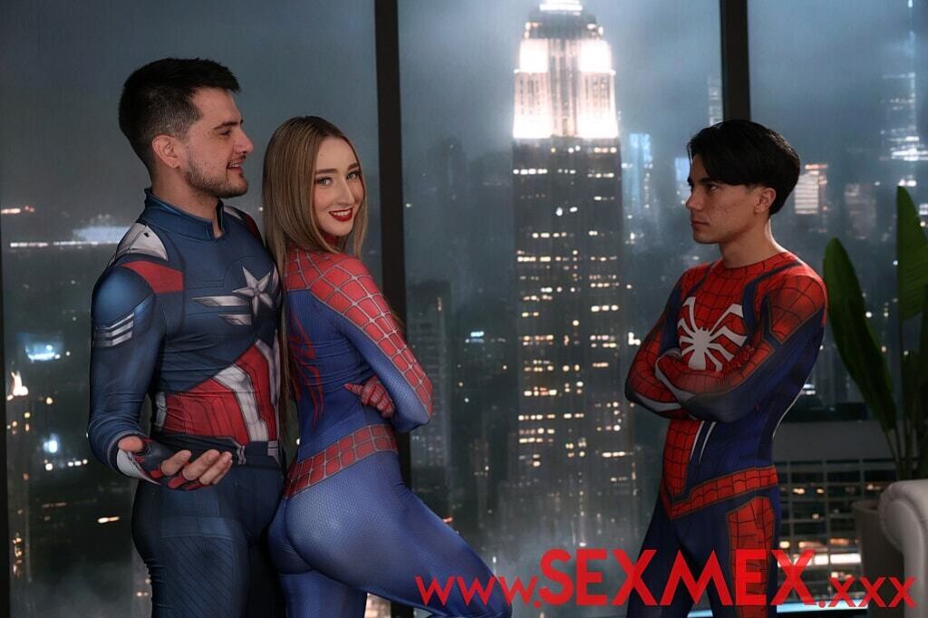 SPIDER GIRL BANGED BY SUPERHEROES . LULA