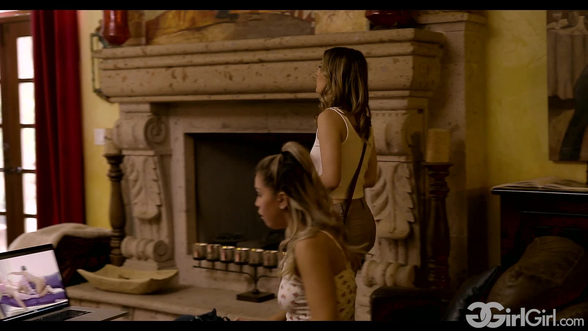 GirlGirl: Paranormal The Exorcism Adriana Chechik and Kristen Scott