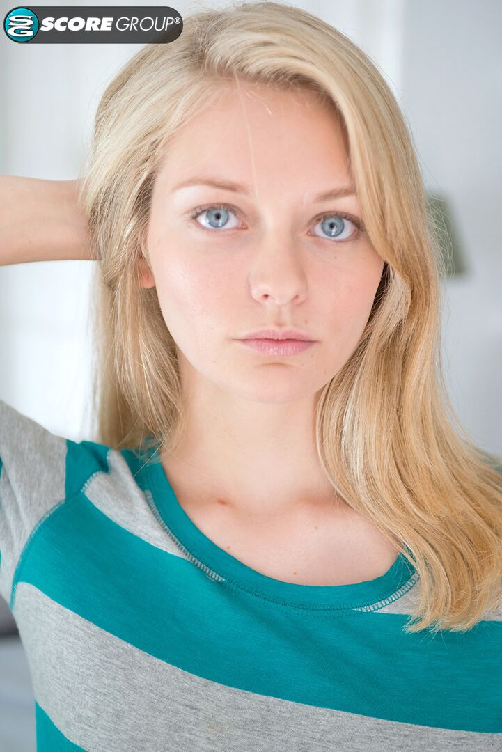 Blue-eyed beauty Alli Rae gets her tight holes stuffed by J-Mac's fat dick until she gets her face frosted with cum!