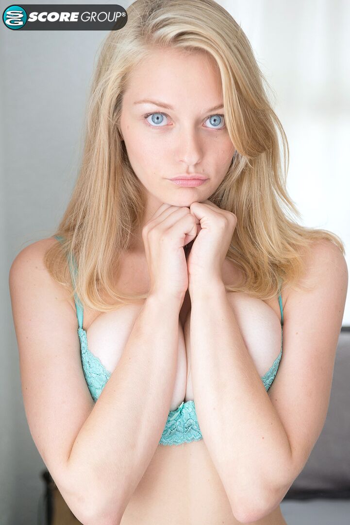 Blue-eyed beauty Alli Rae gets her tight holes stuffed by J-Mac's fat dick until she gets her face frosted with cum!