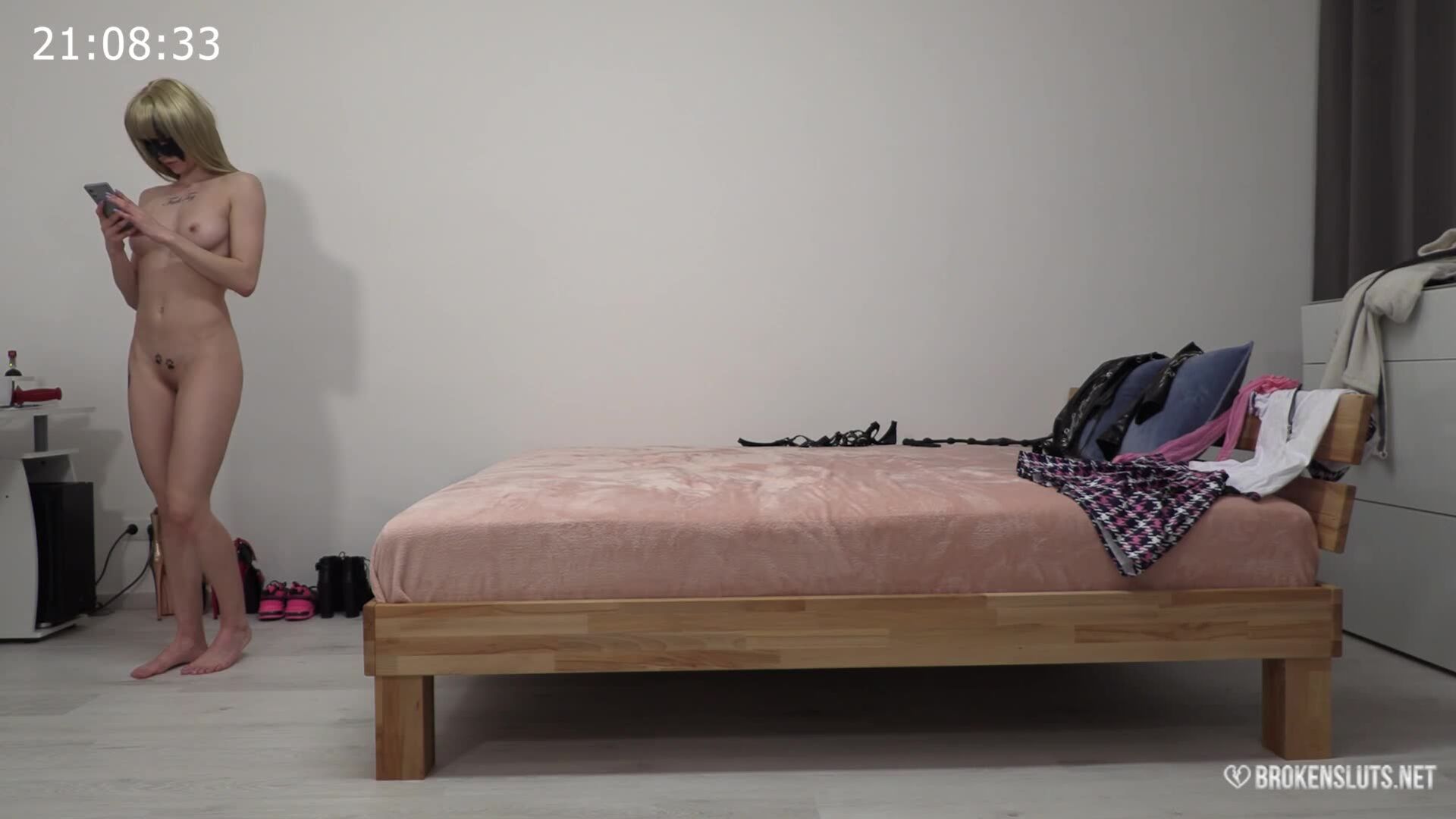 Needy Sports Student Pays Rent With Her Pussy, Strangers Can Enter Her Room At ANY TIME And Fuck Her
