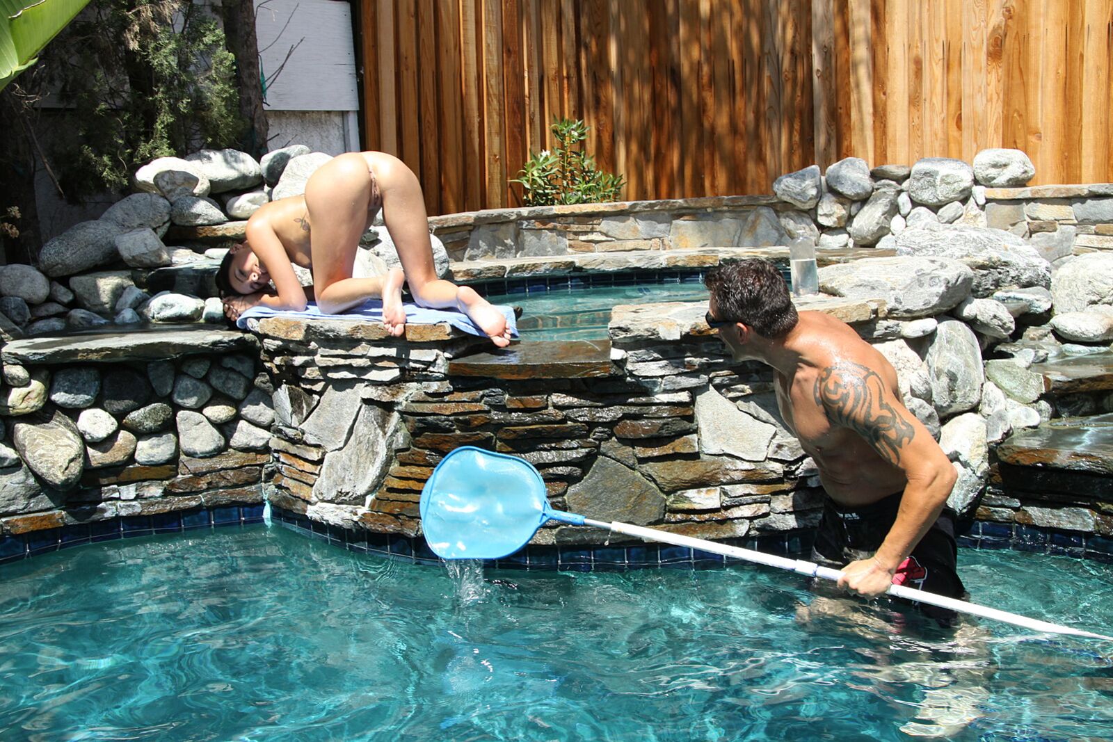 Tan Teen Danica Dillan Spends A Day At The Pool