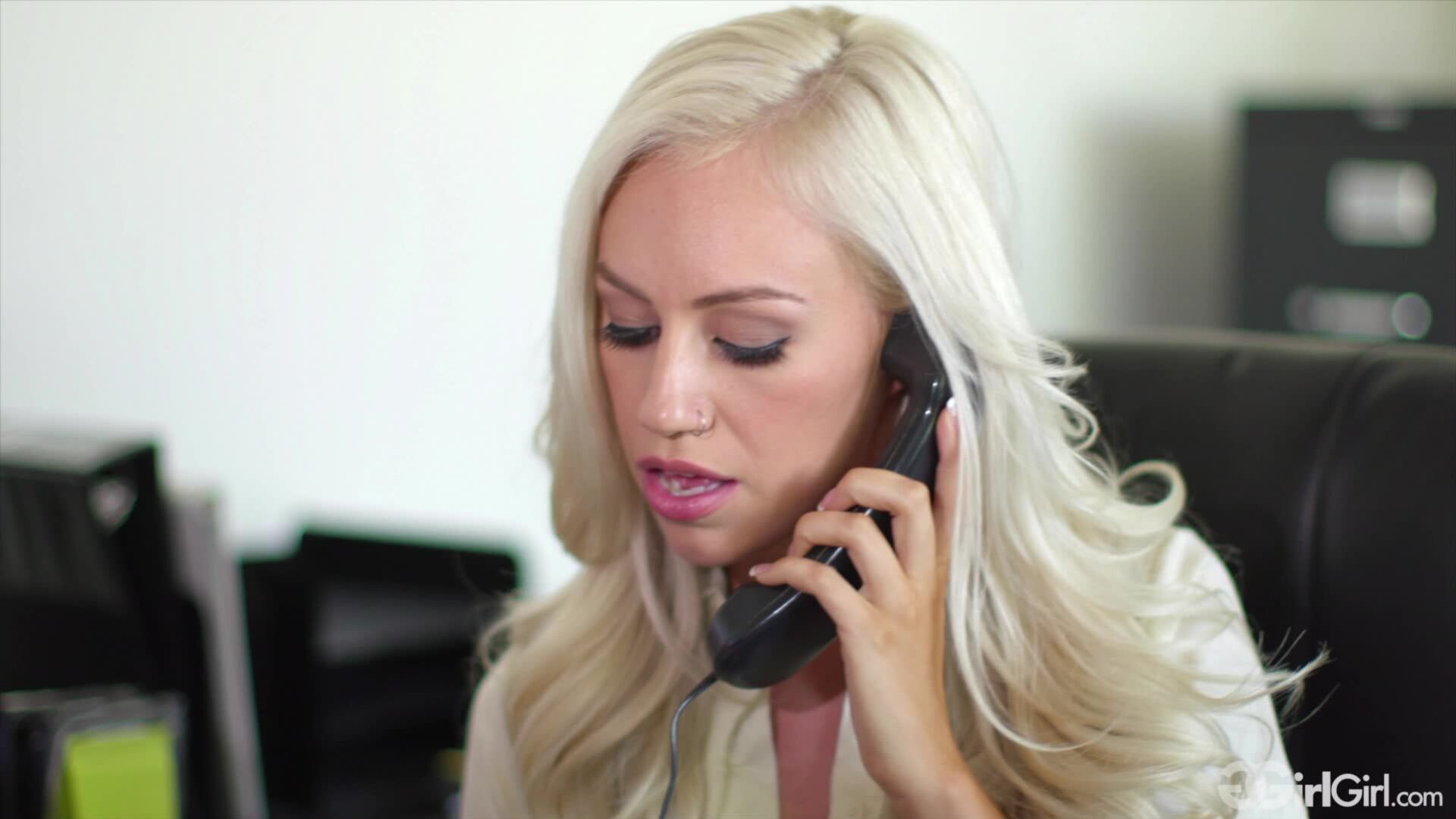 Girlgirl: Getting Caught At The Office Angela White Lyra Law and Kate Kennedy
