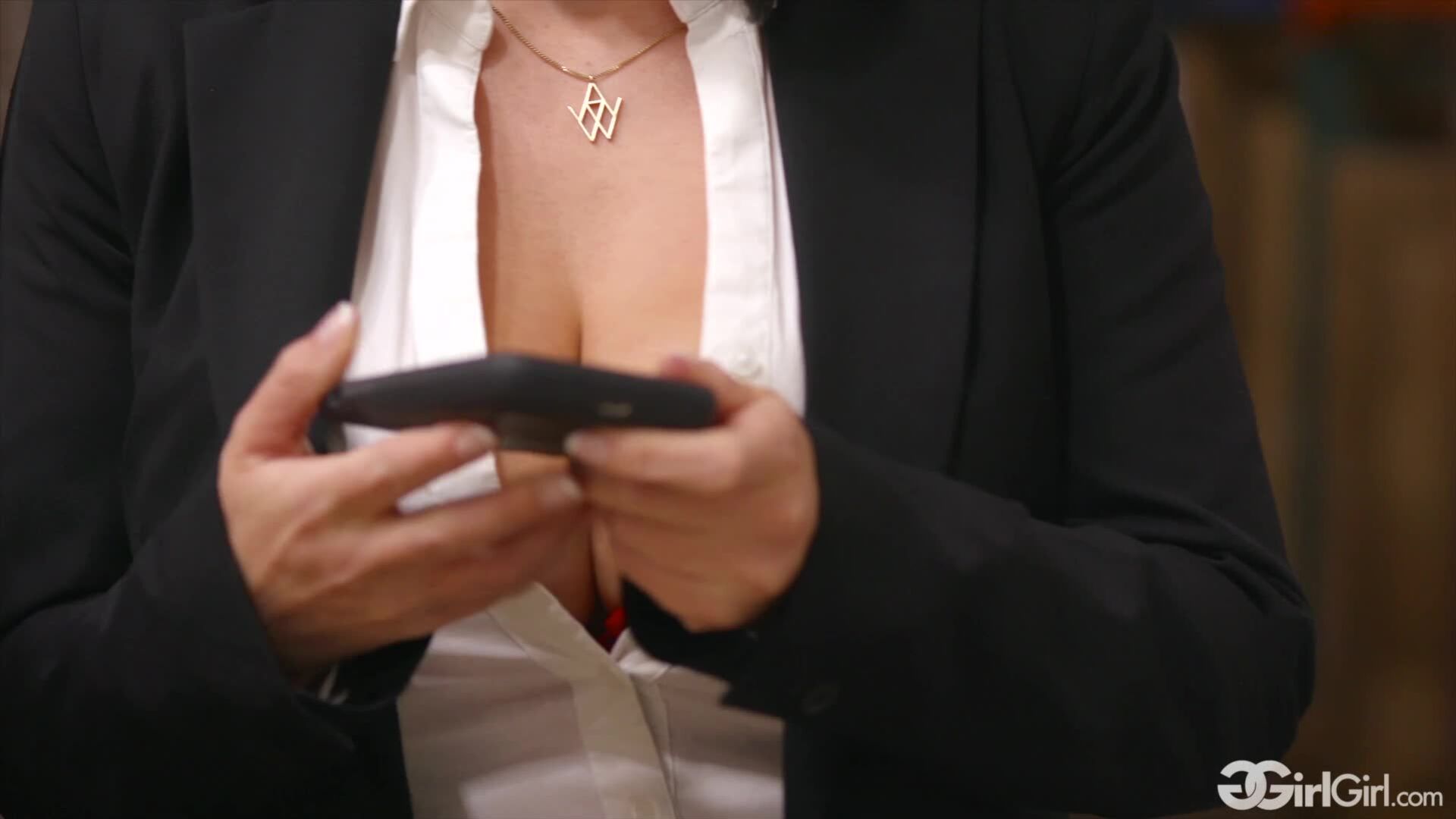 Girlgirl: Getting Caught At The Office Angela White Lyra Law and Kate Kennedy
