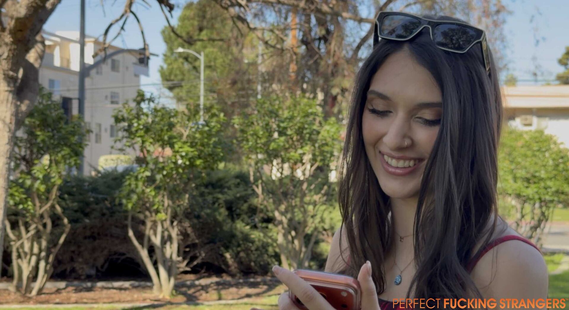 Influencer Aria Sloane gives an admirer exclusive access between her legs