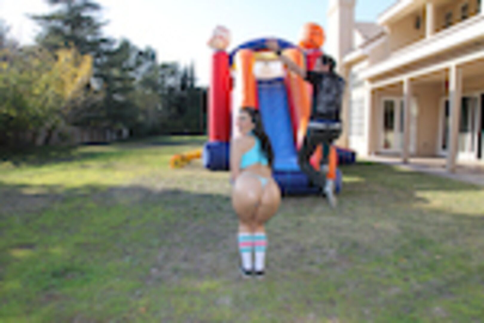 Stuffing Two Giant Asses