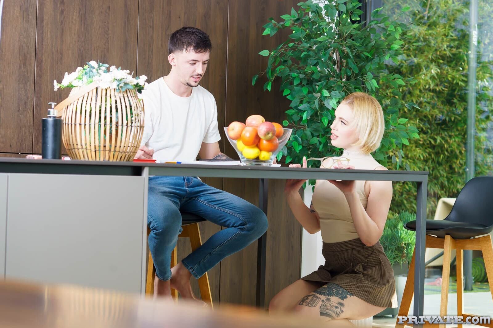 Greta Foss passes her stepbrother’s anal examination.
