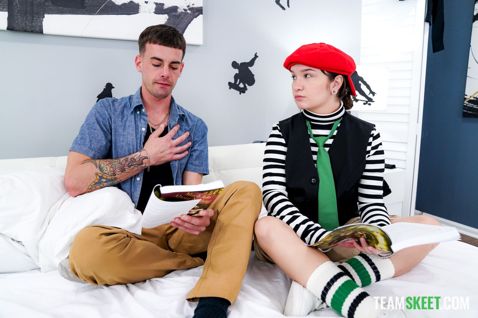 Method Acting: Tiny “Lesbian” Tomboy Takes Her First Dick!