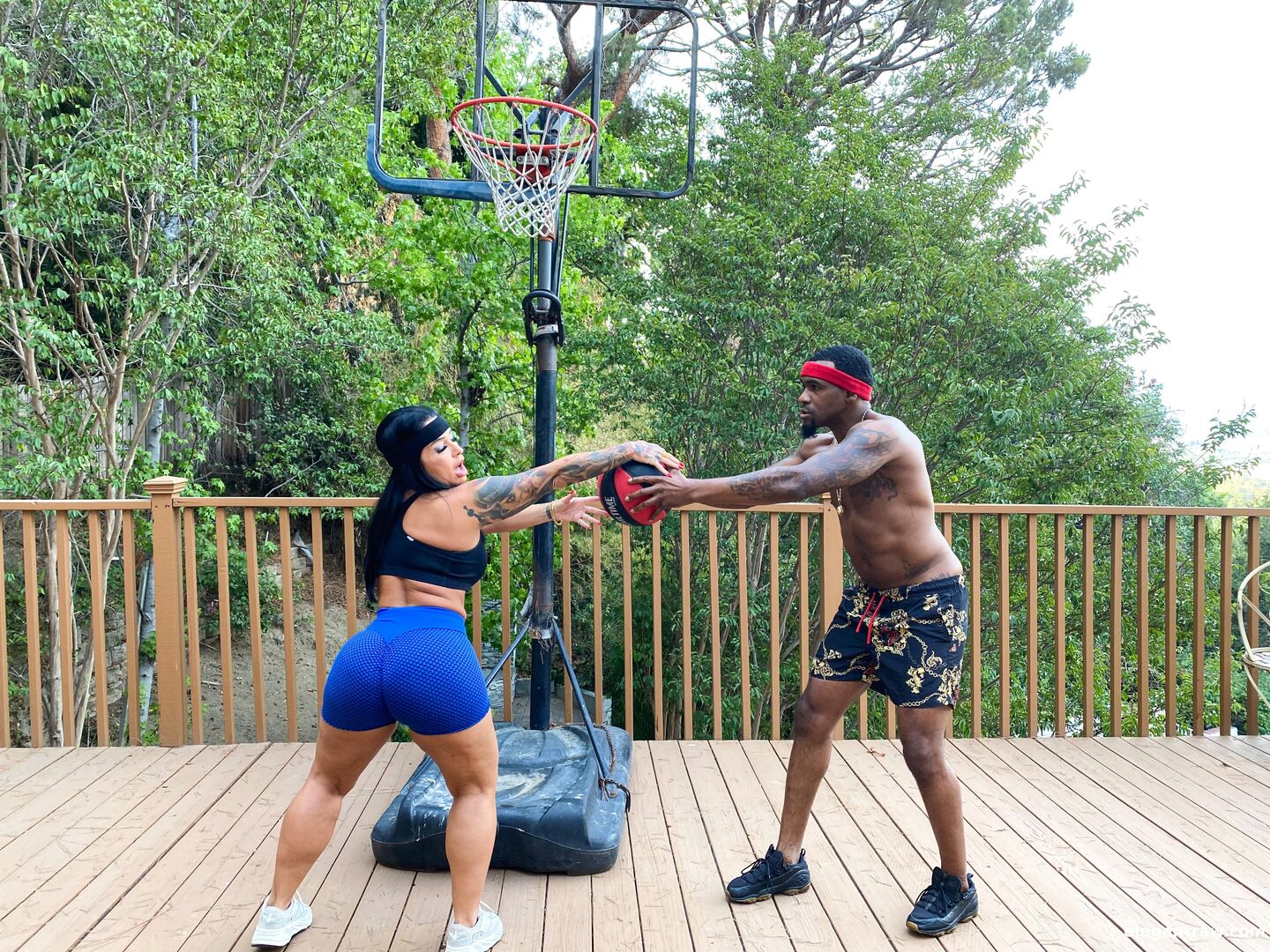 Big booty on the court