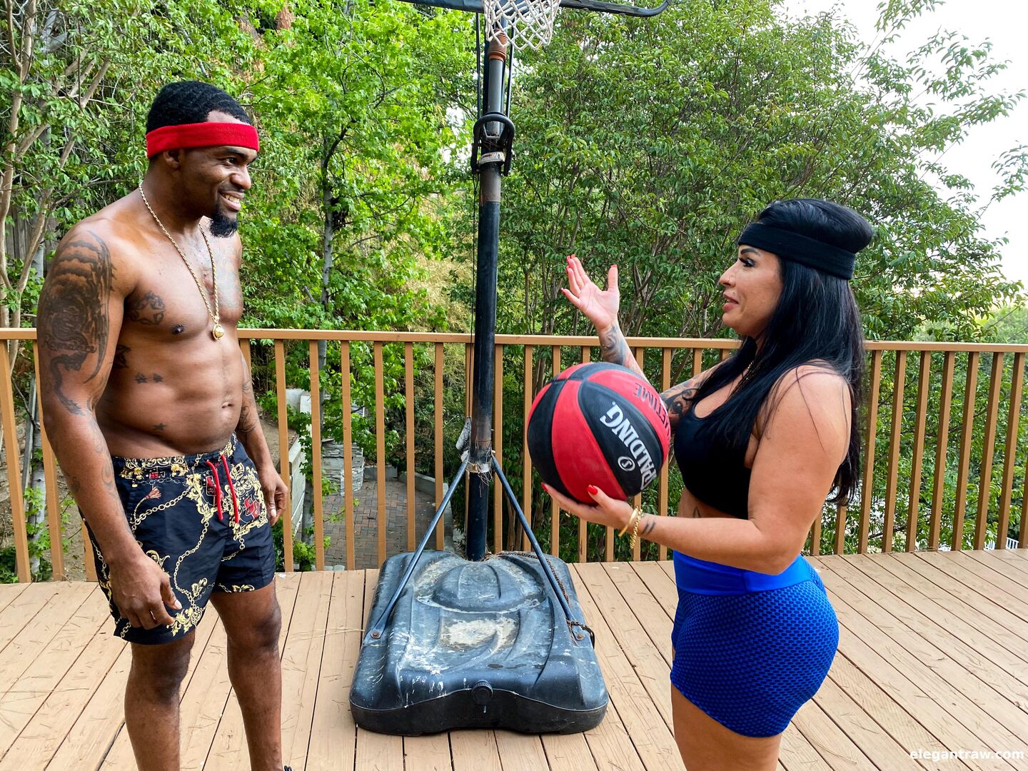 Big booty on the court