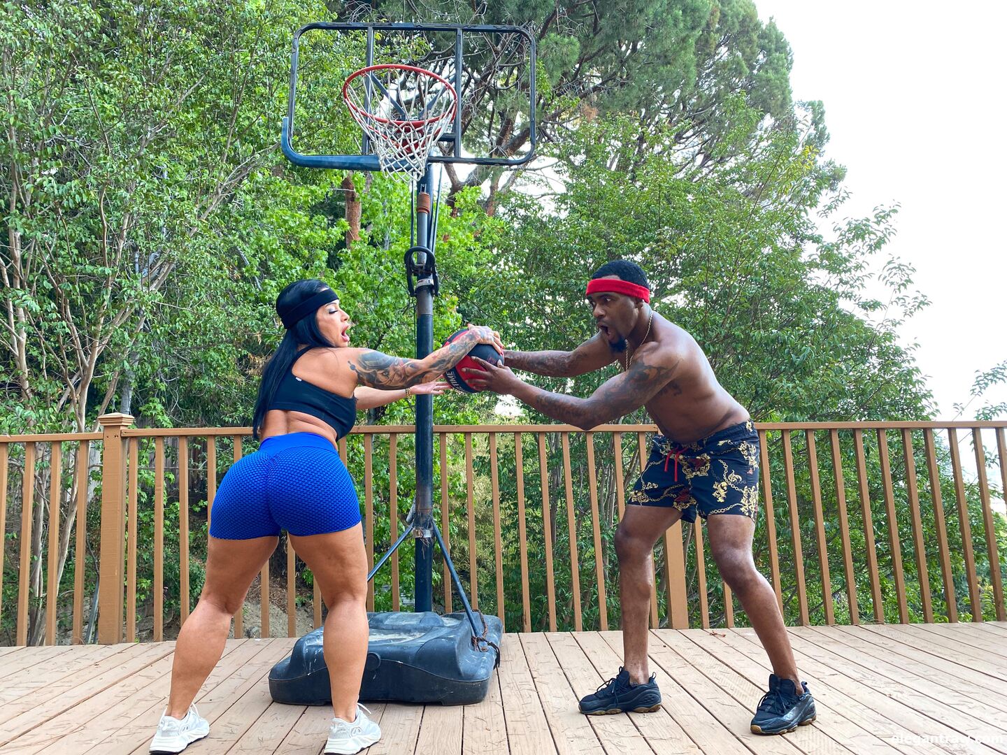 Big booty on the court