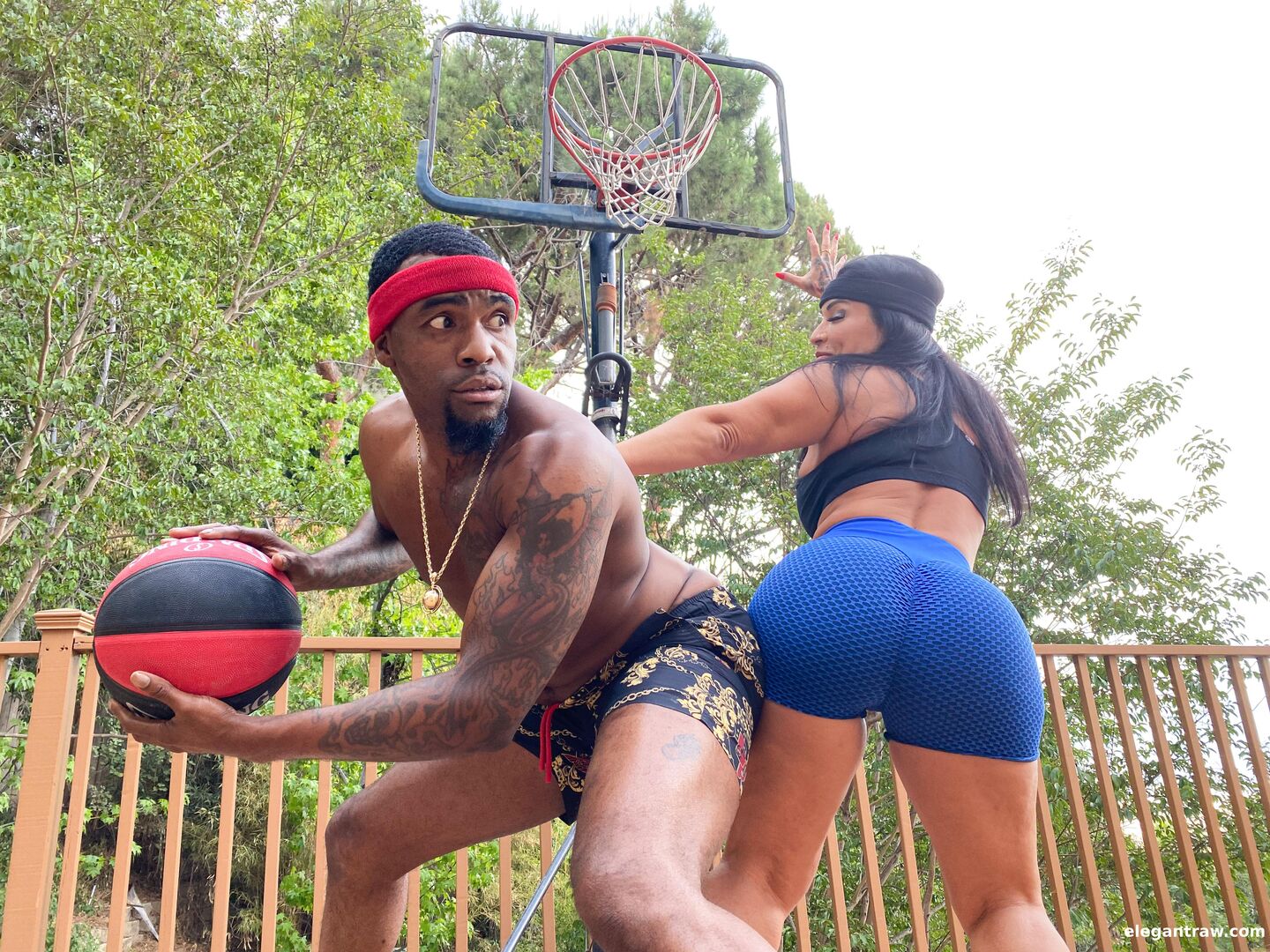Big booty on the court