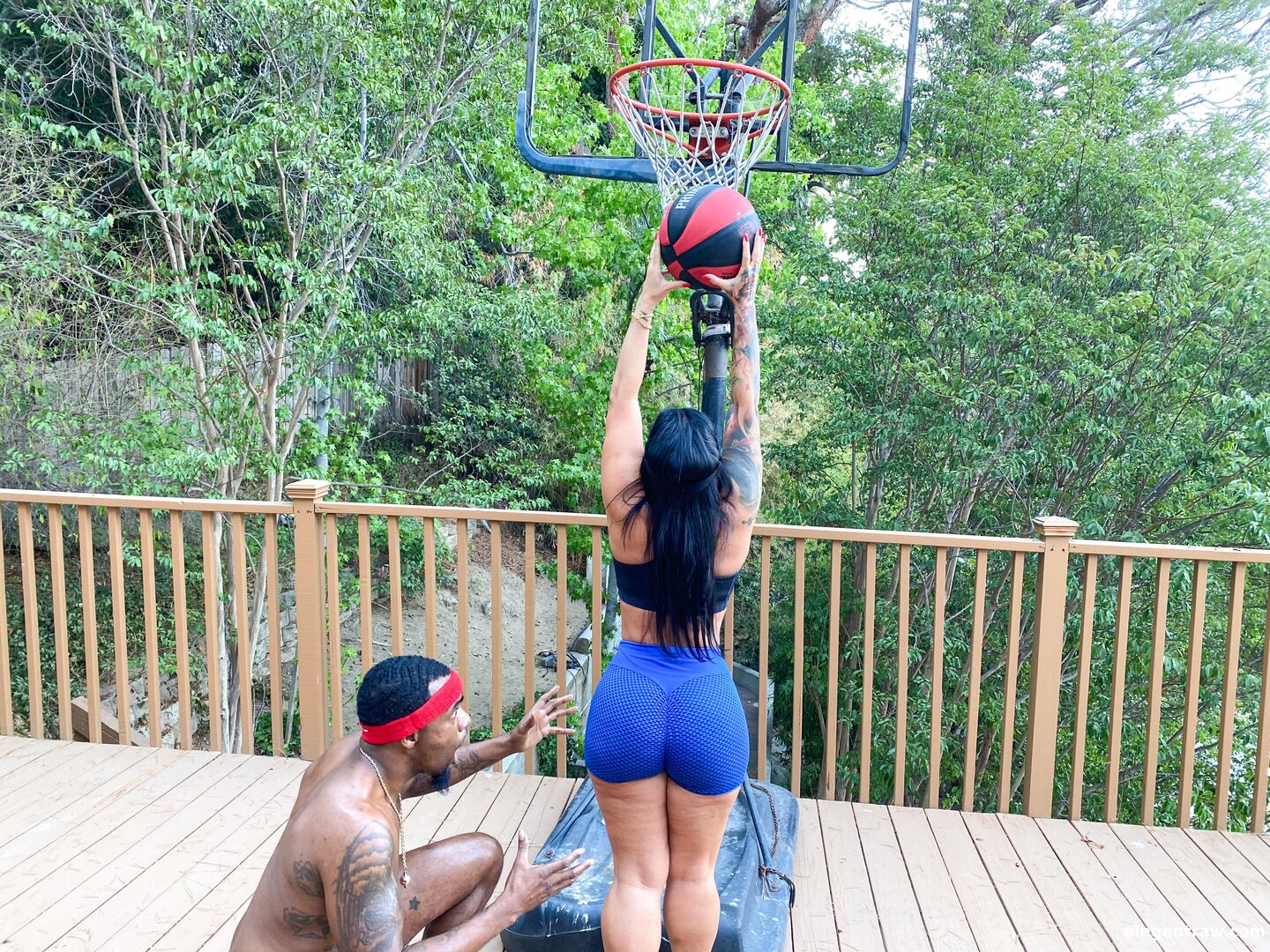 Big booty on the court