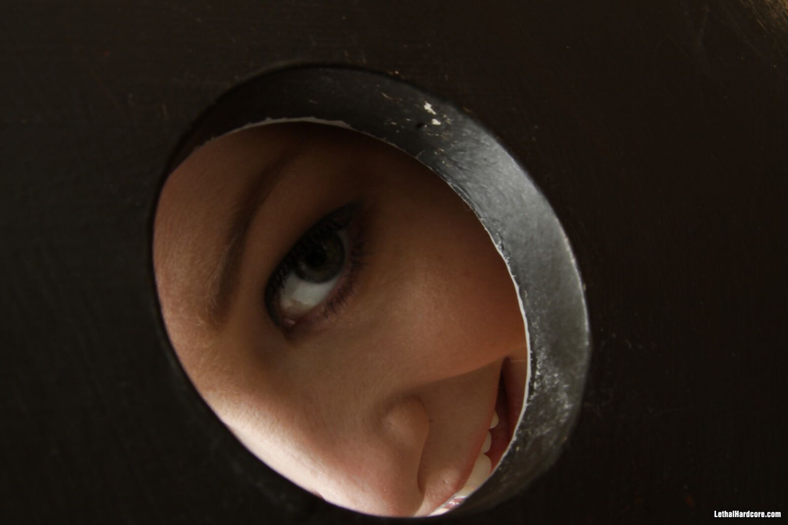 Sunny Lane Sucking Cock From The Bathroom Glory Hole