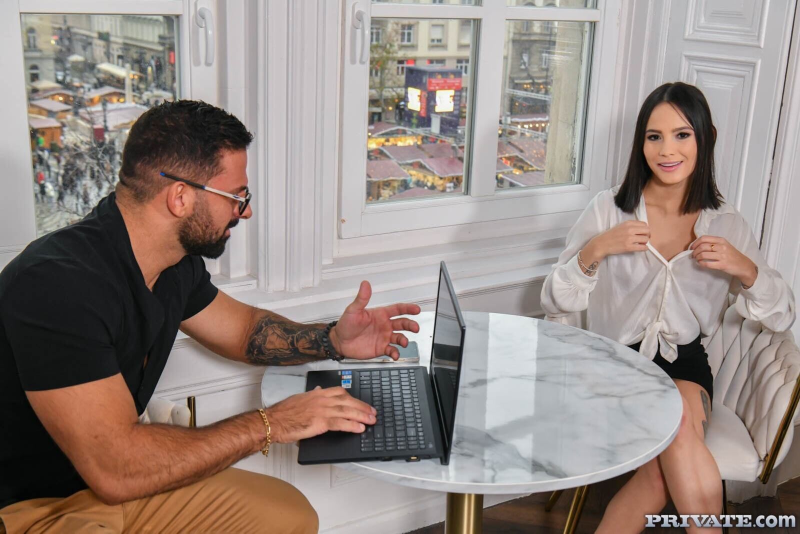 For Lucy Mendez and her employees, double-anal is the best team-building exercise.