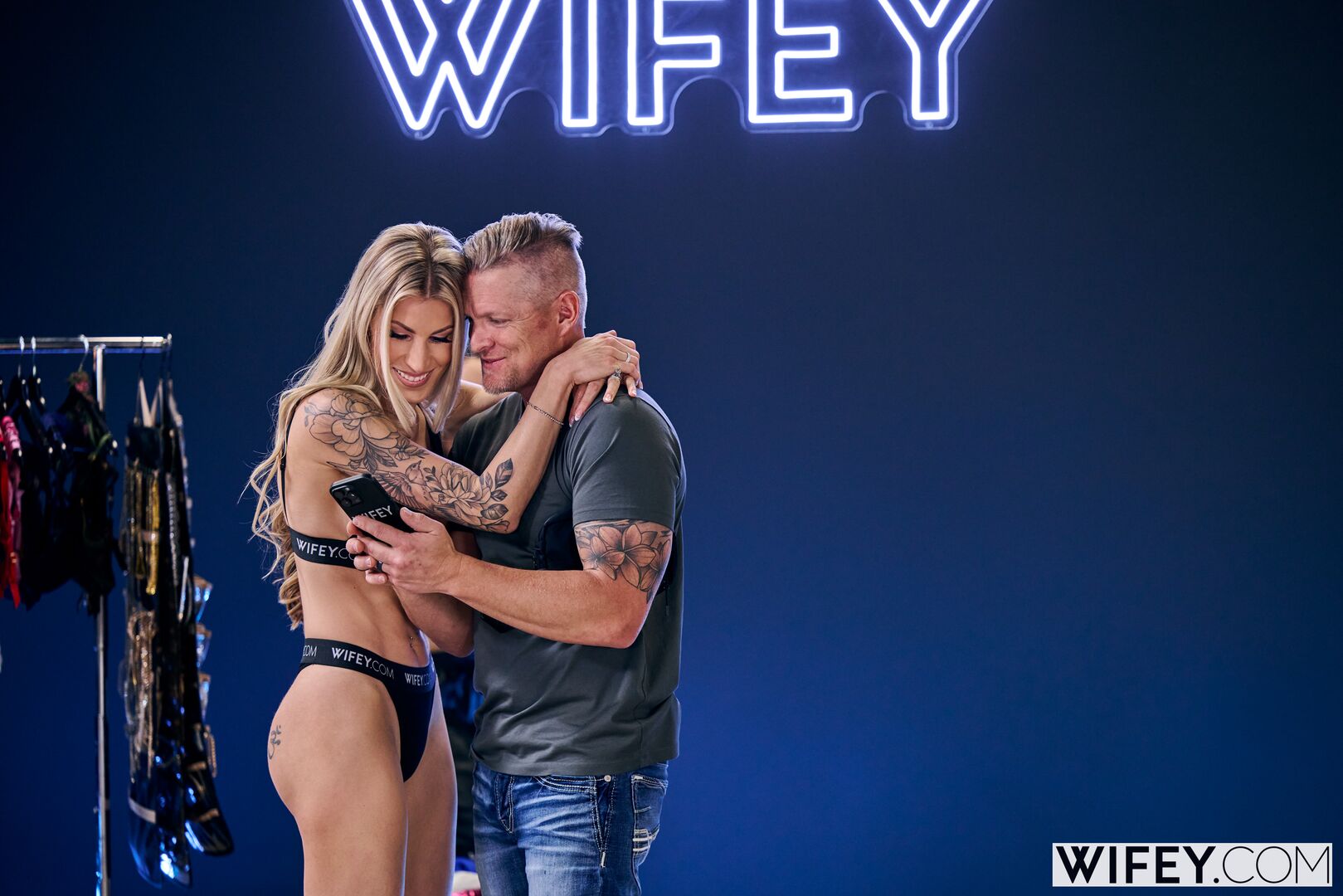 Britt And Chad: Confident Blonde Hotwife Performs For Her Man