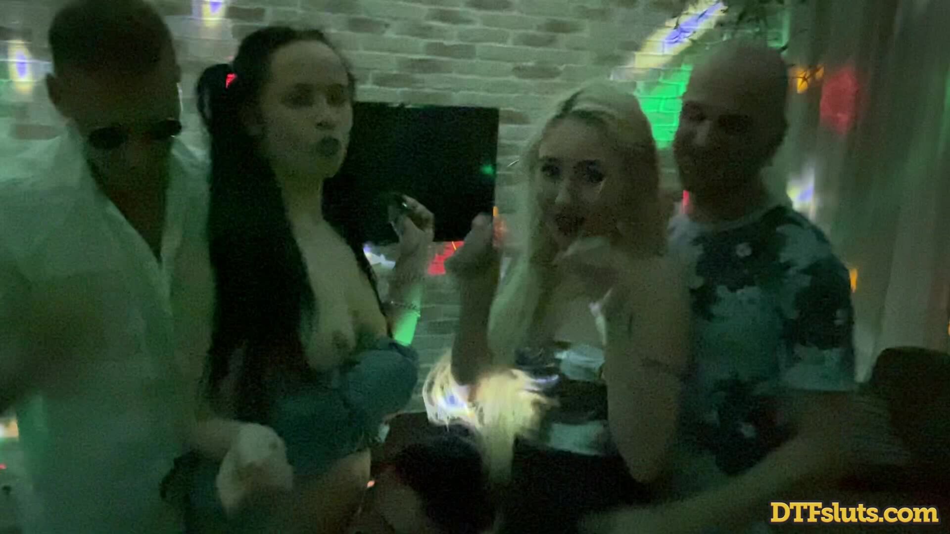Juicy Leila and Bella Mur Are Group Sex Party Sluts