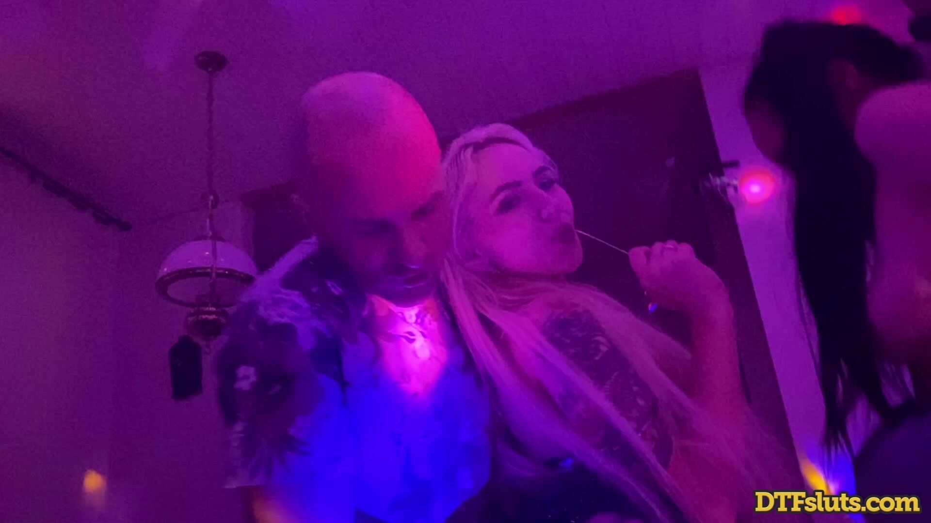 Juicy Leila and Bella Mur Are Group Sex Party Sluts