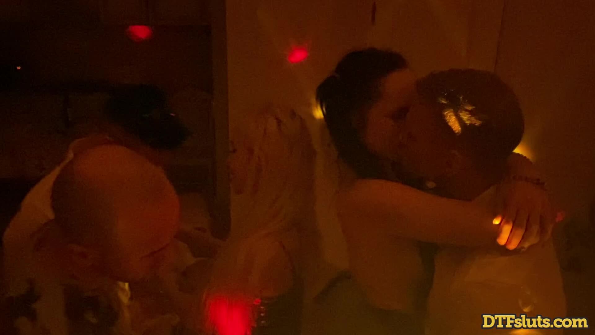 Juicy Leila and Bella Mur Are Group Sex Party Sluts