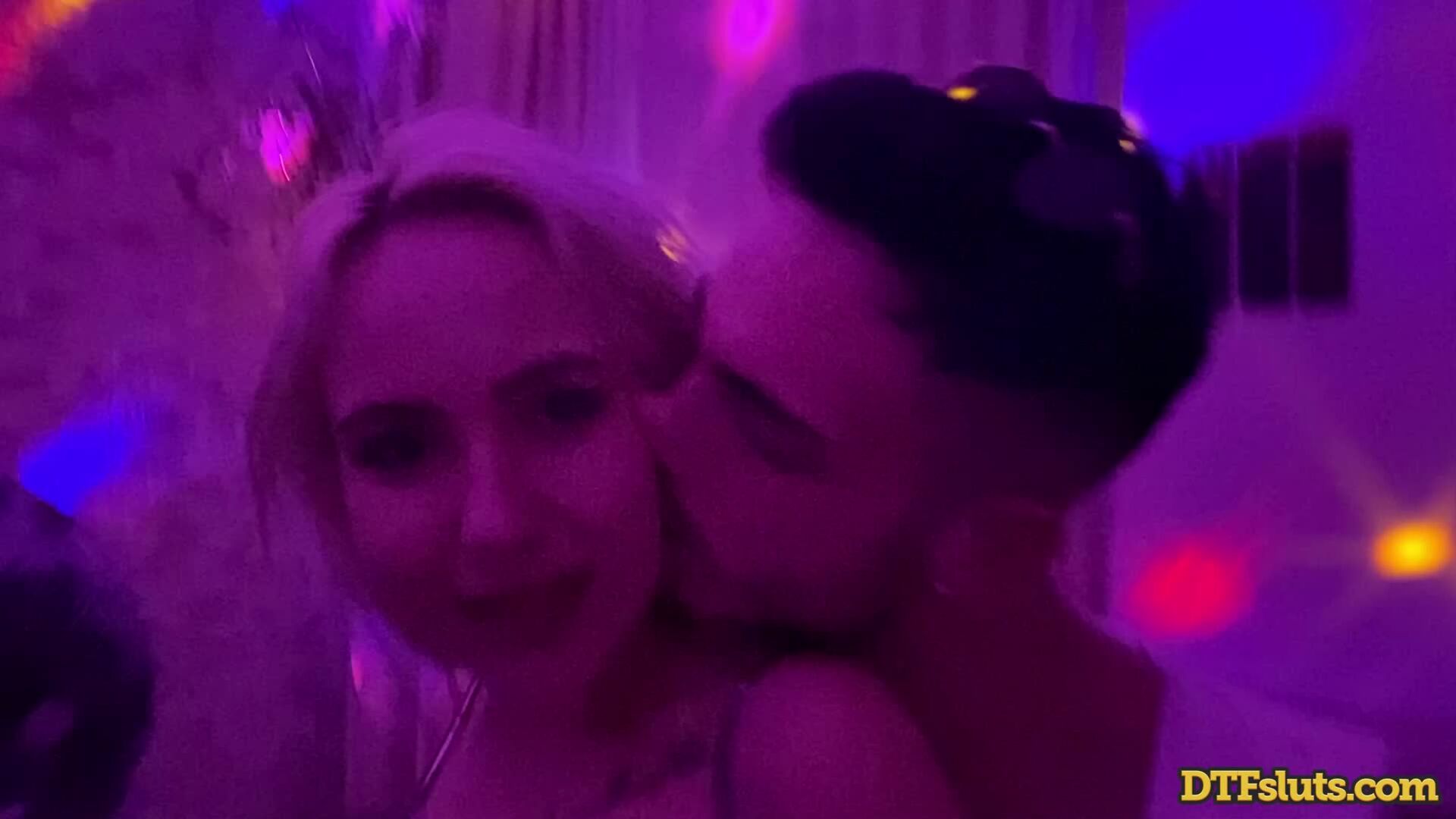 Juicy Leila and Bella Mur Are Group Sex Party Sluts
