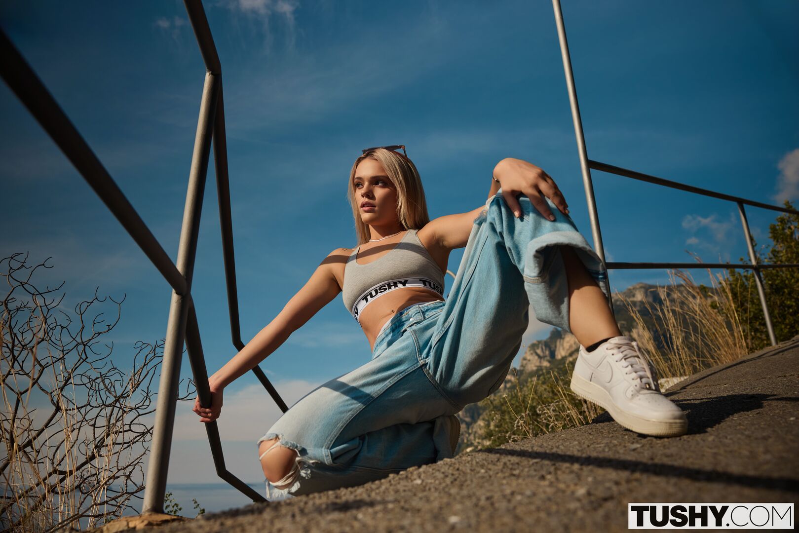 Horny Brat Has Her First Tushy Experience