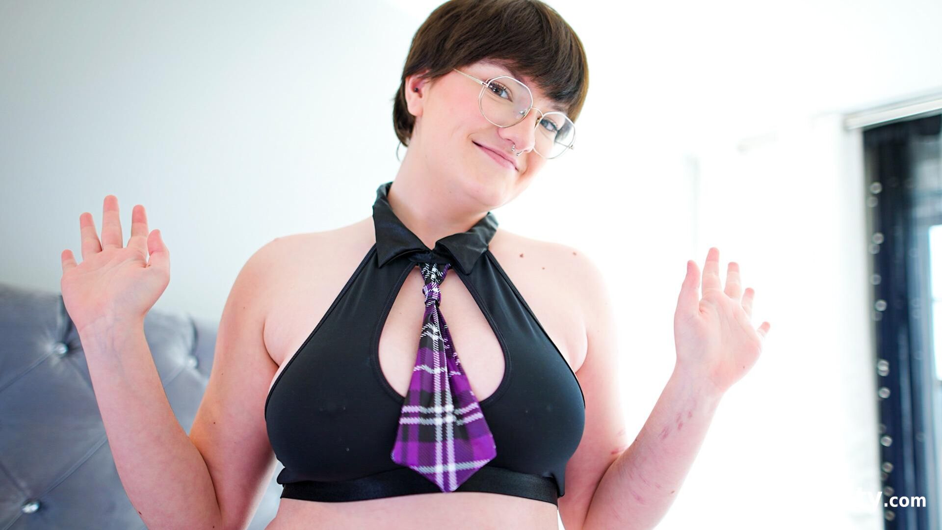 Anal and big tits in lingerie
