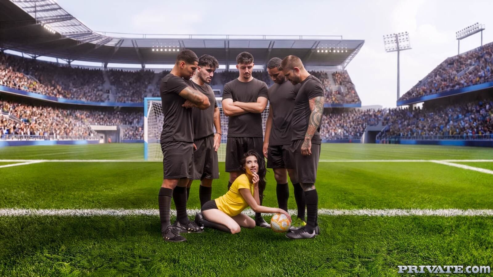 Emily Pink inaugurates the World Cup with a gangang