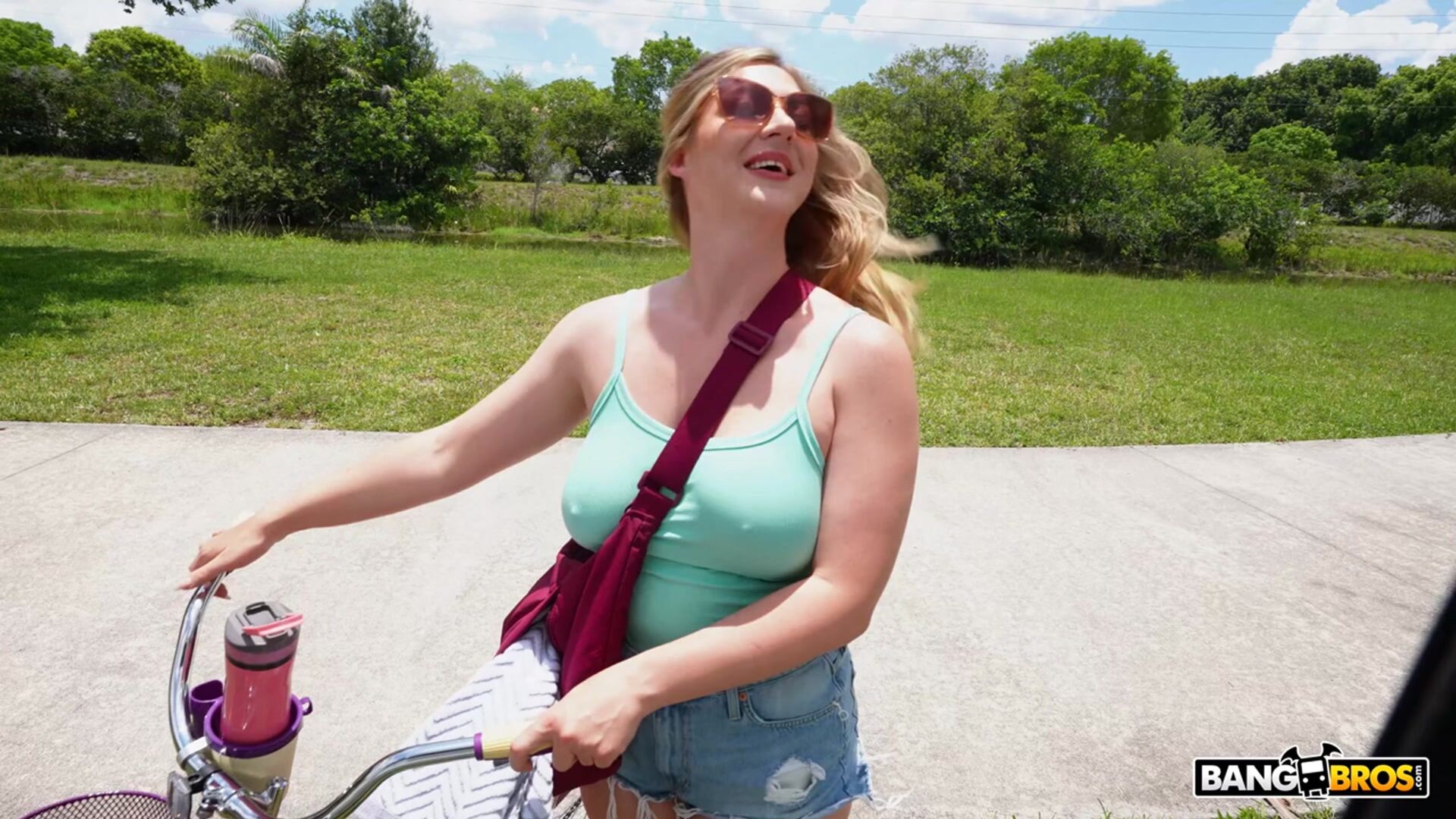 A Big Black Cock for the Voluptuous Bicycle Girl