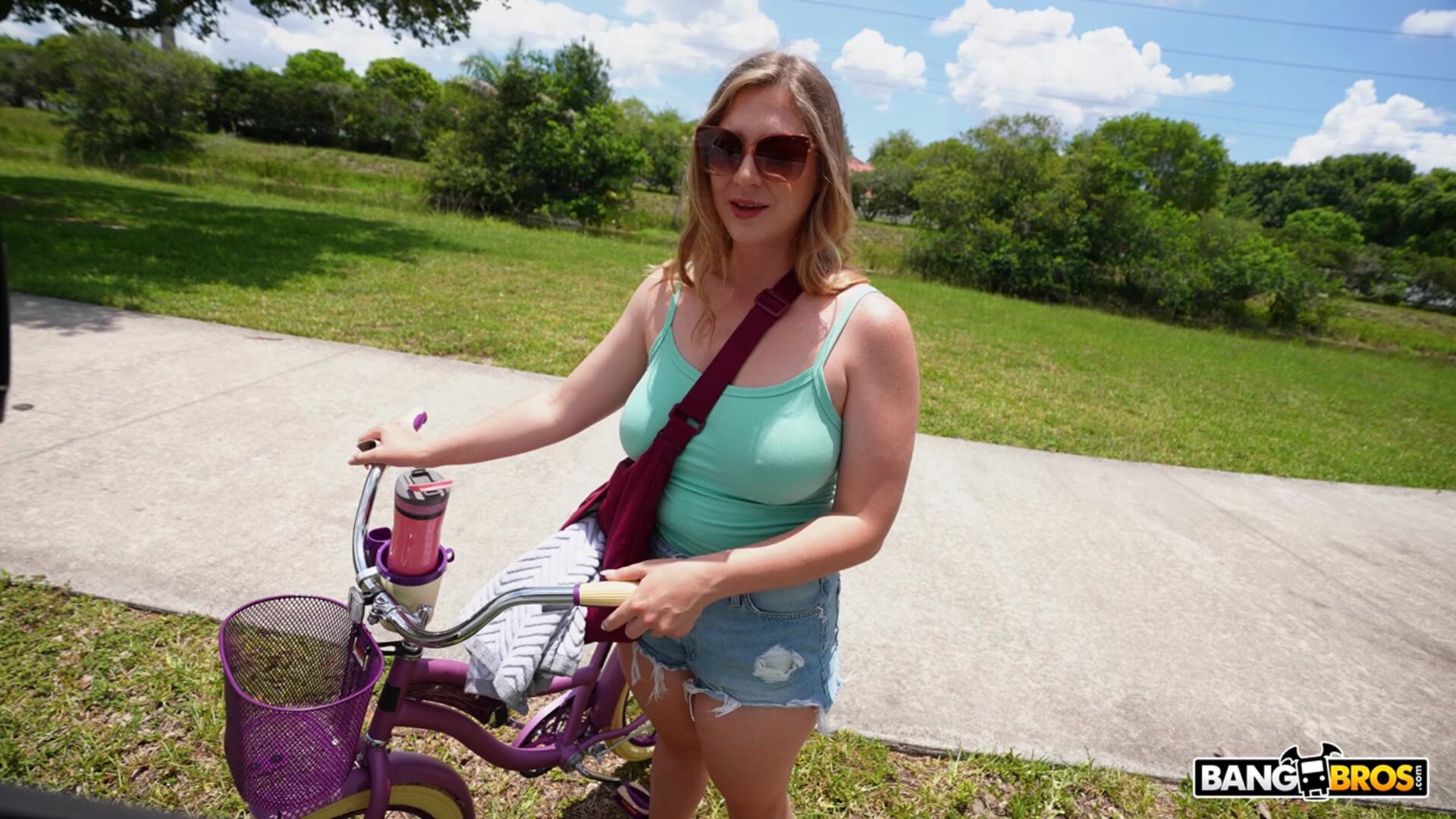 A Big Black Cock for the Voluptuous Bicycle Girl