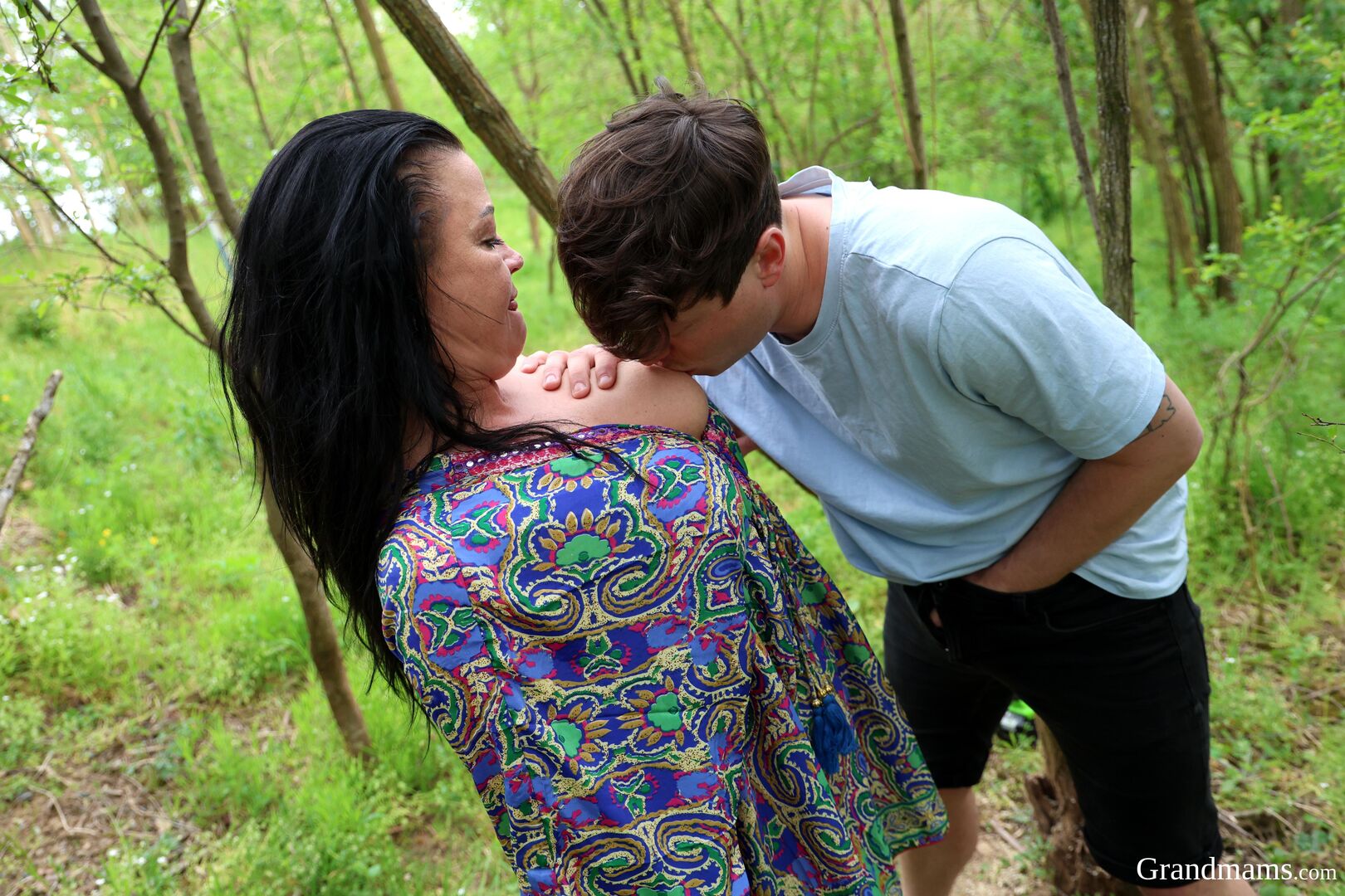 Squirting in the forest