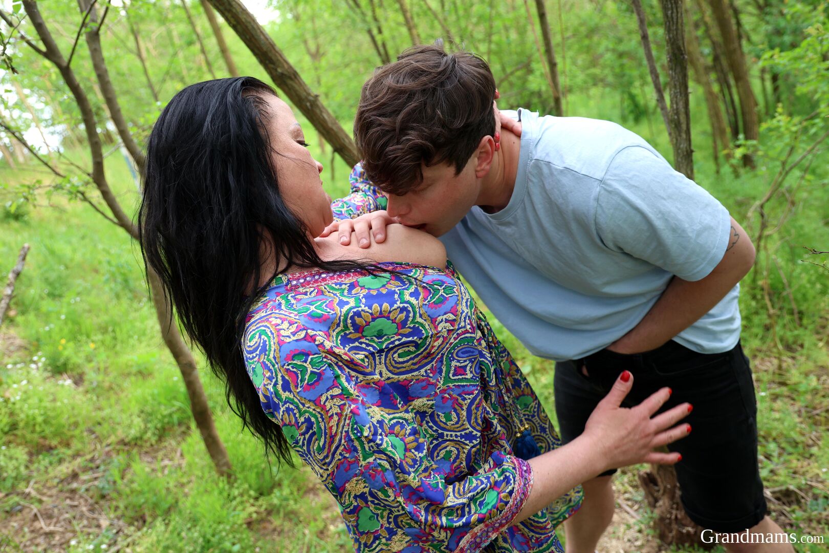 Squirting in the forest