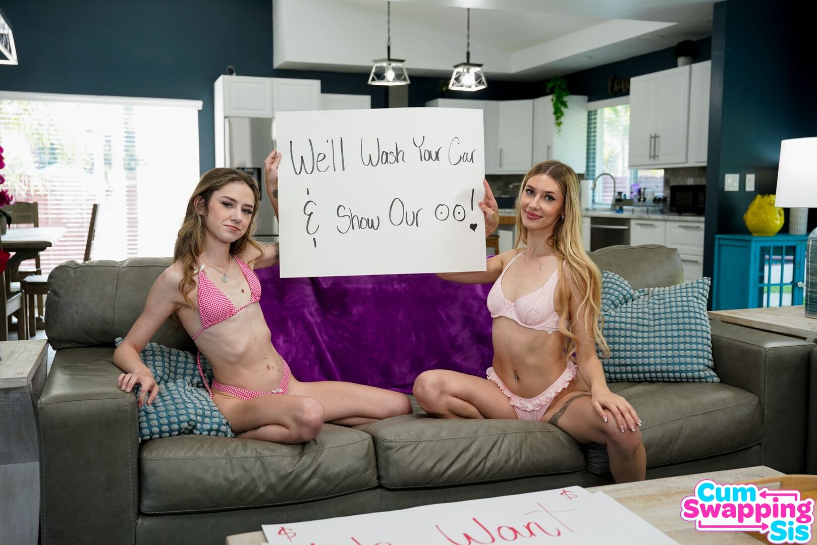 Stepsis And Her Friend Have A Bikini Carwash - S7:E10