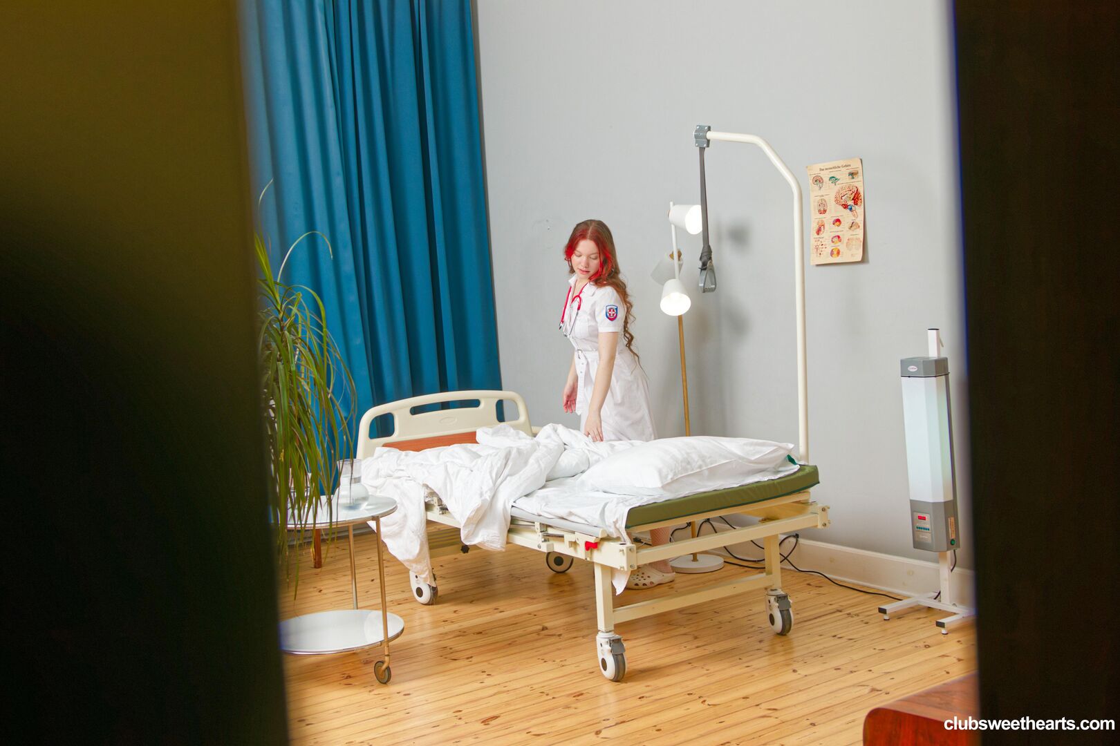 Peeking pleasure with nurse vivi ginger