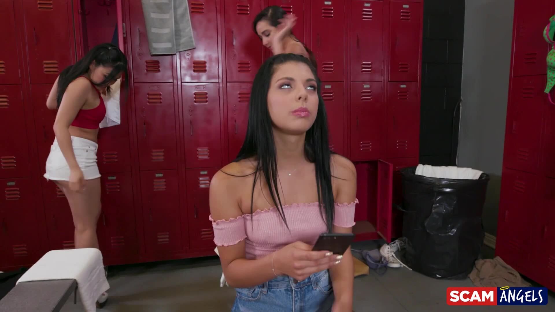 ScamAngels: Locker Room Orgy