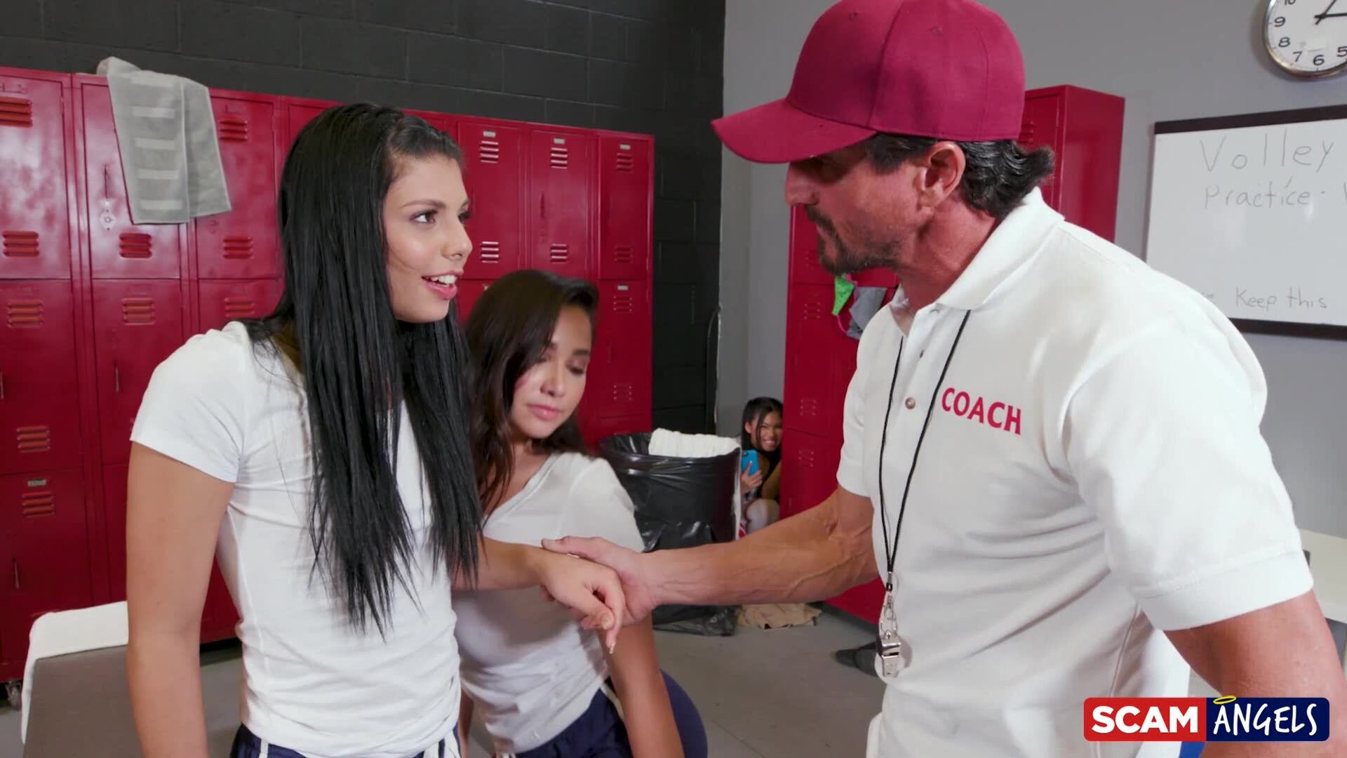 ScamAngels: Locker Room Orgy