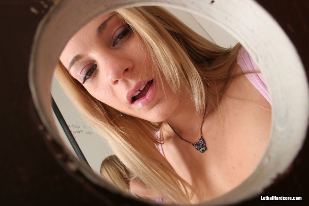 Kirra Lynne Gets A Glory Hole Suprise And Works A Strangers C