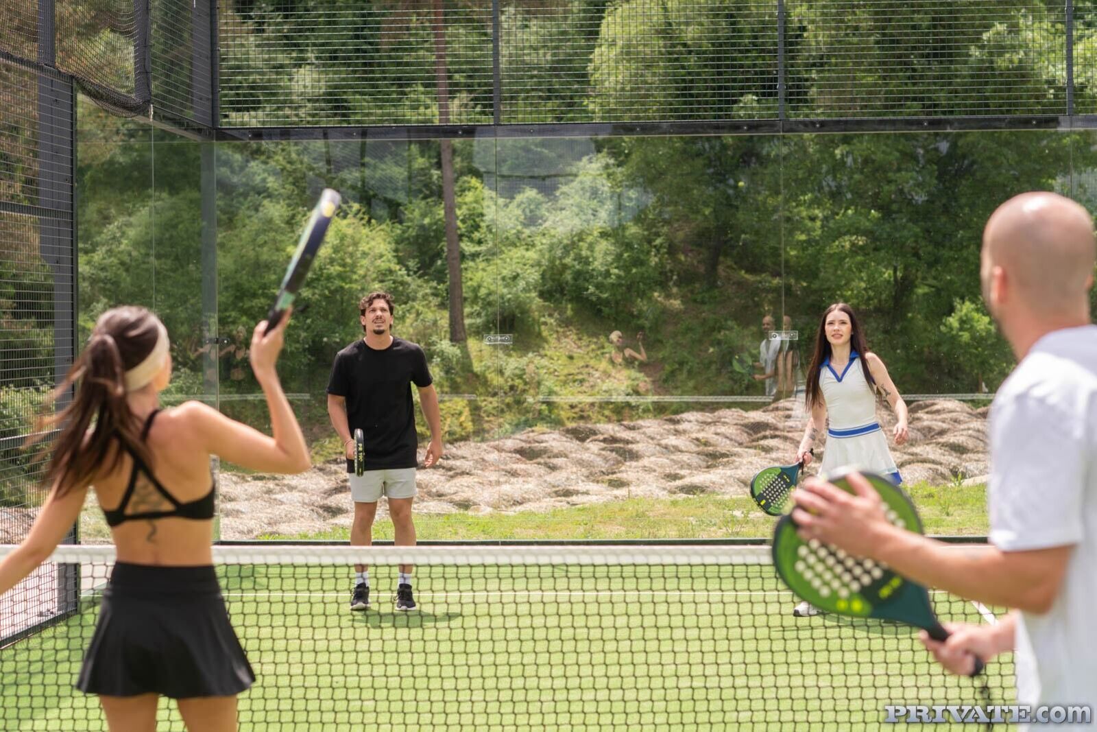 Matty Mila Pérez and Rossa Vaxx have a game of padel, and end up in an anal orgy
