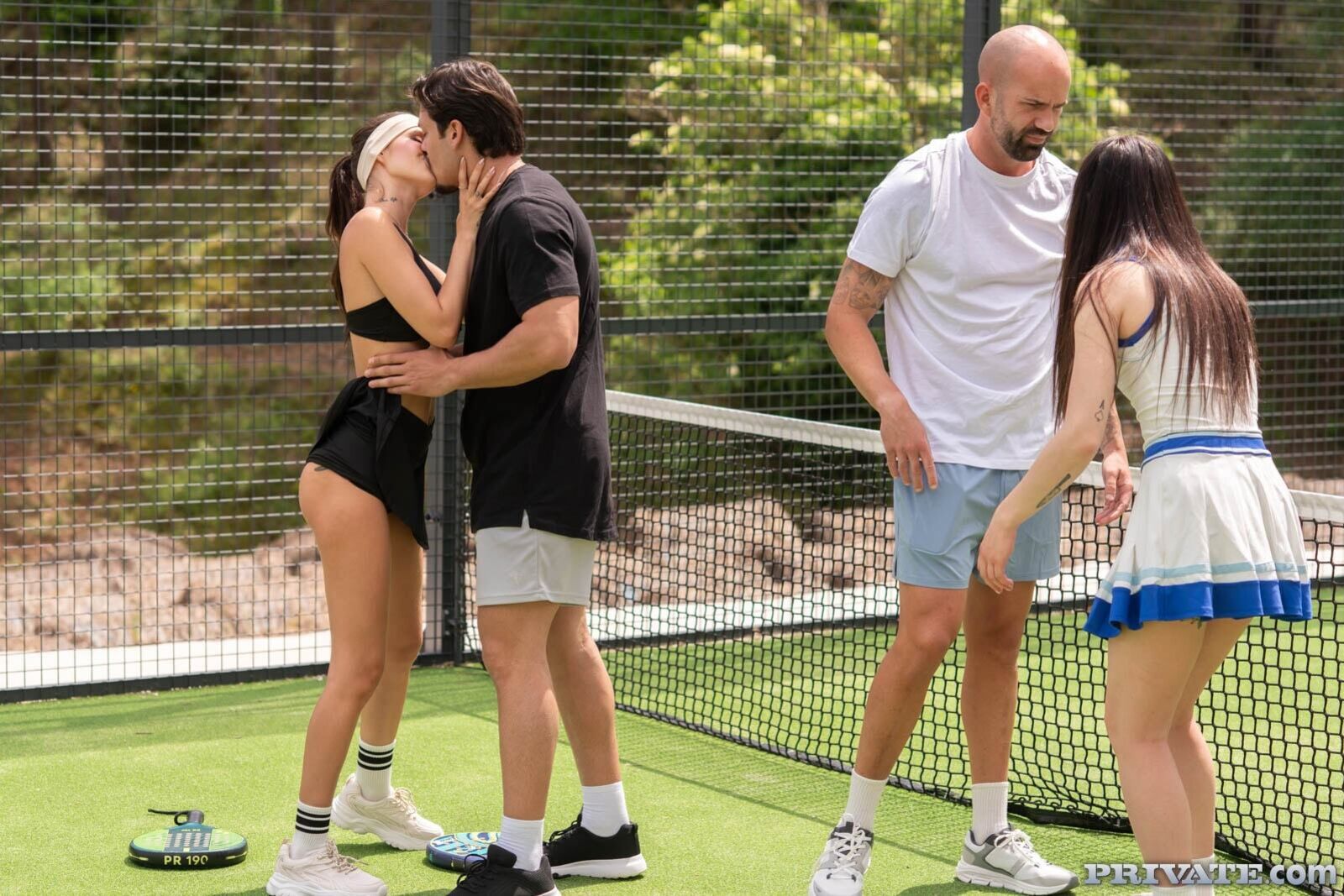 Matty Mila Pérez and Rossa Vaxx have a game of padel, and end up in an anal orgy