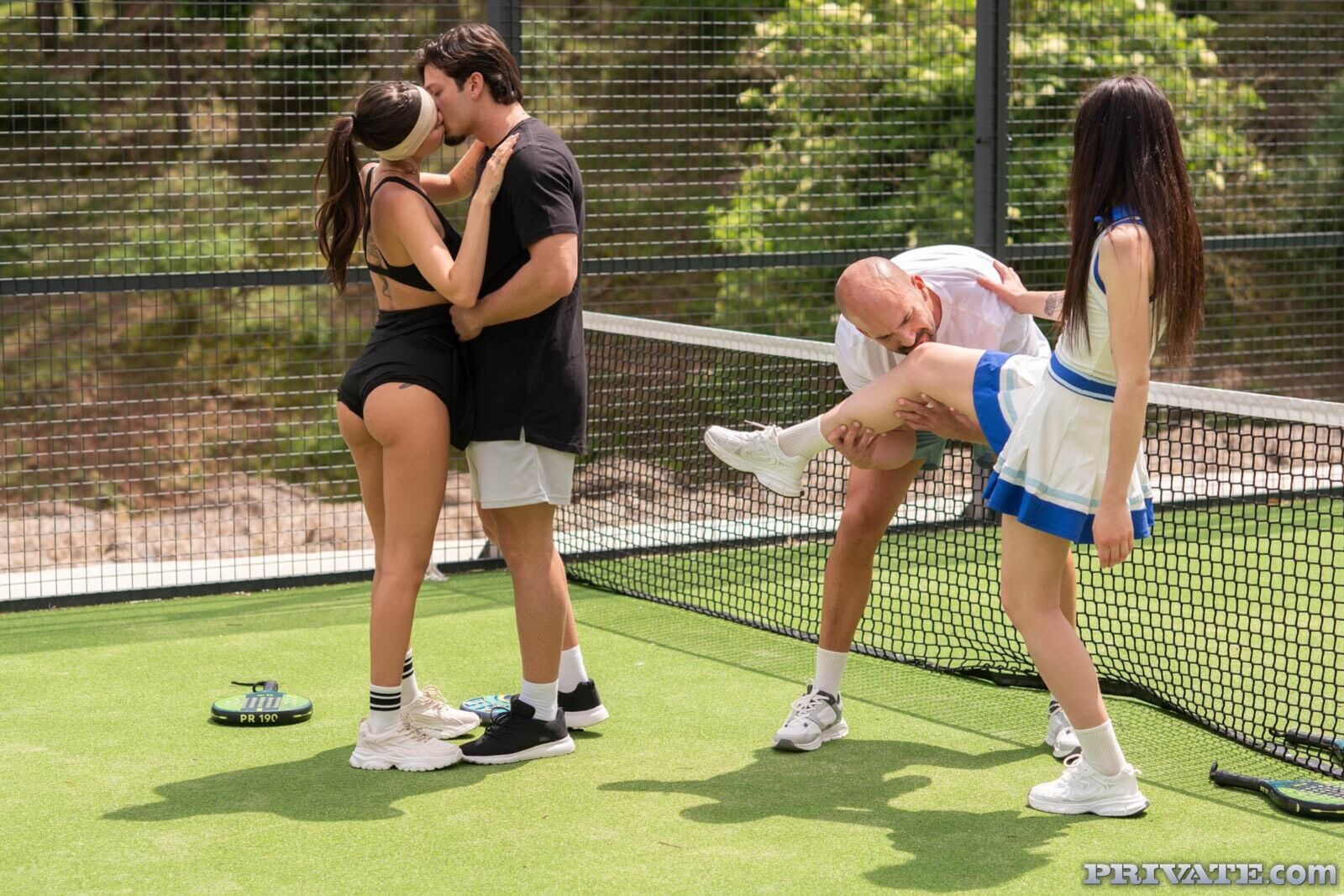 Matty Mila Pérez and Rossa Vaxx have a game of padel, and end up in an anal orgy