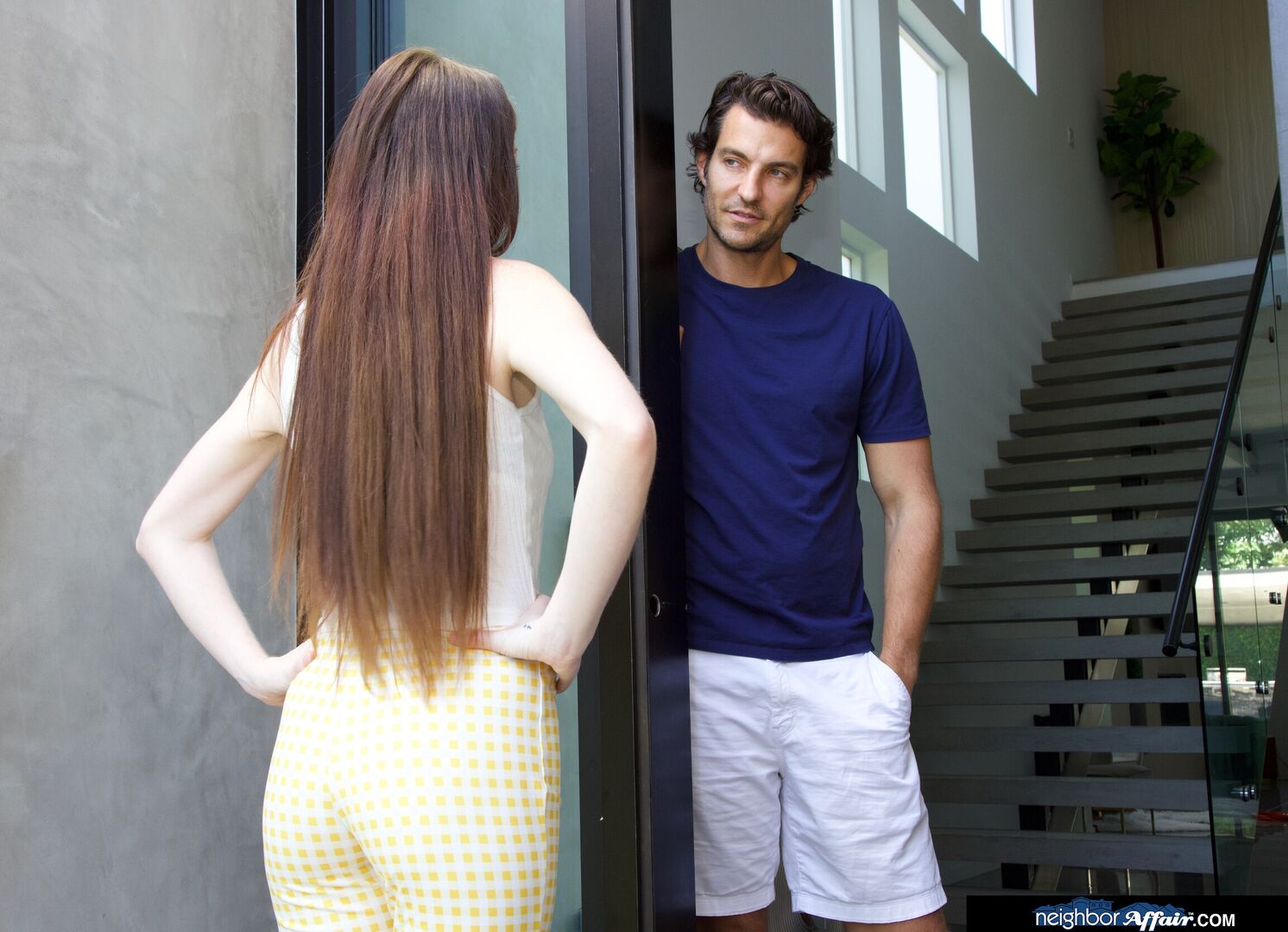 Cute and petite Avery Wilds wants her neighbor to unclog her pipes