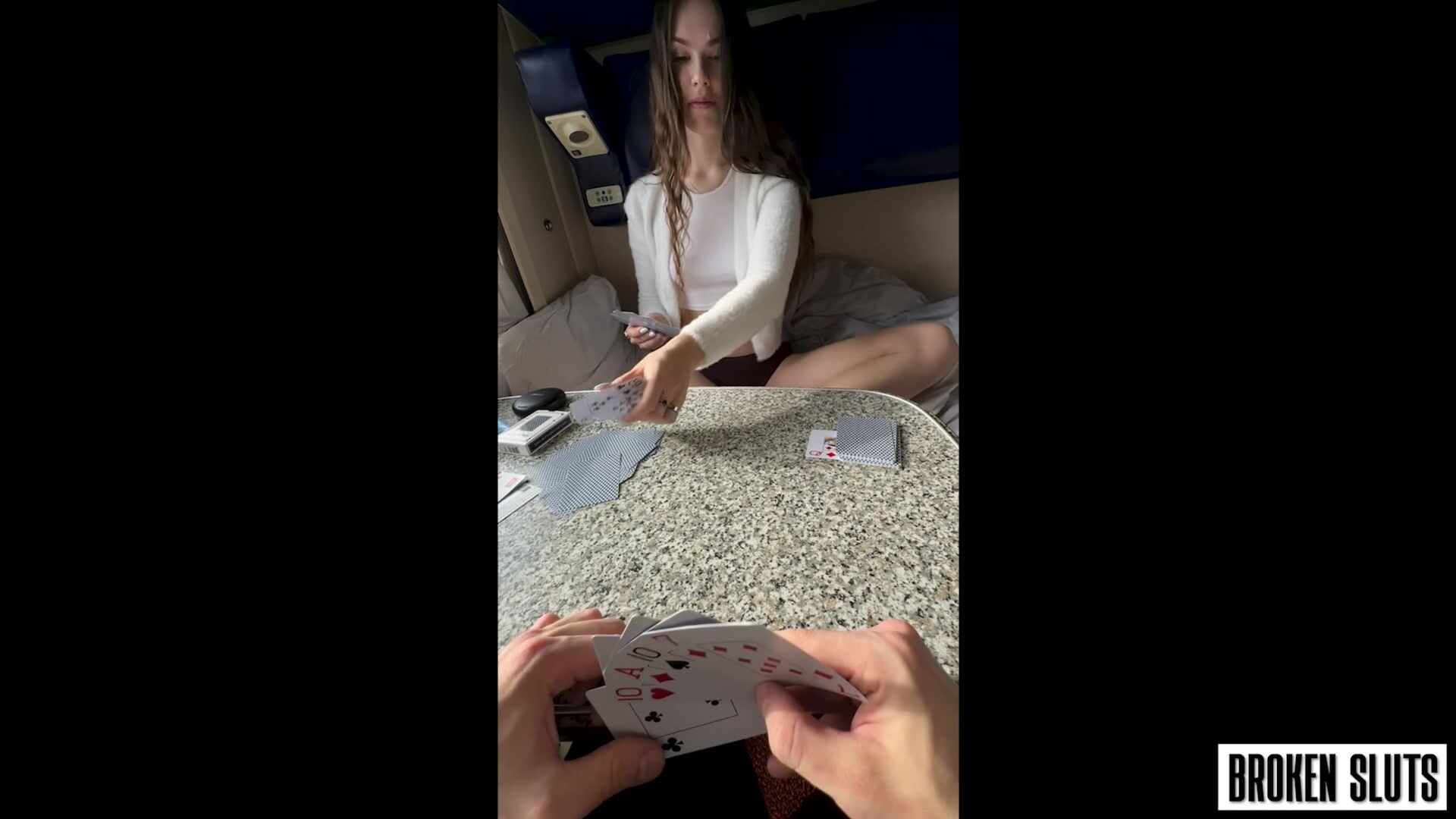 I LOSE THE GAME I GET FUCKED ON THE TRAIN - Risky Anal Sex With Cute 18 Yo Teen - Princess Alice