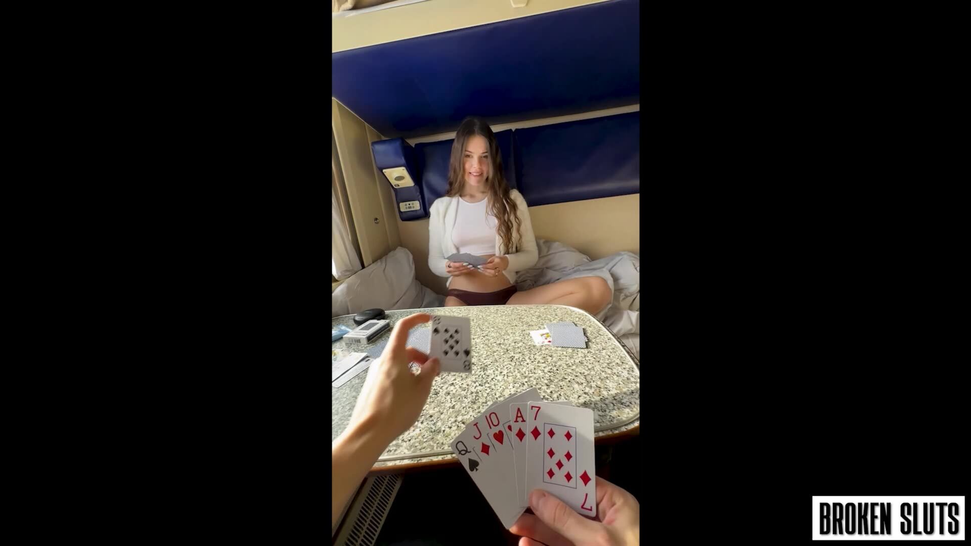 I LOSE THE GAME I GET FUCKED ON THE TRAIN - Risky Anal Sex With Cute 18 Yo Teen - Princess Alice