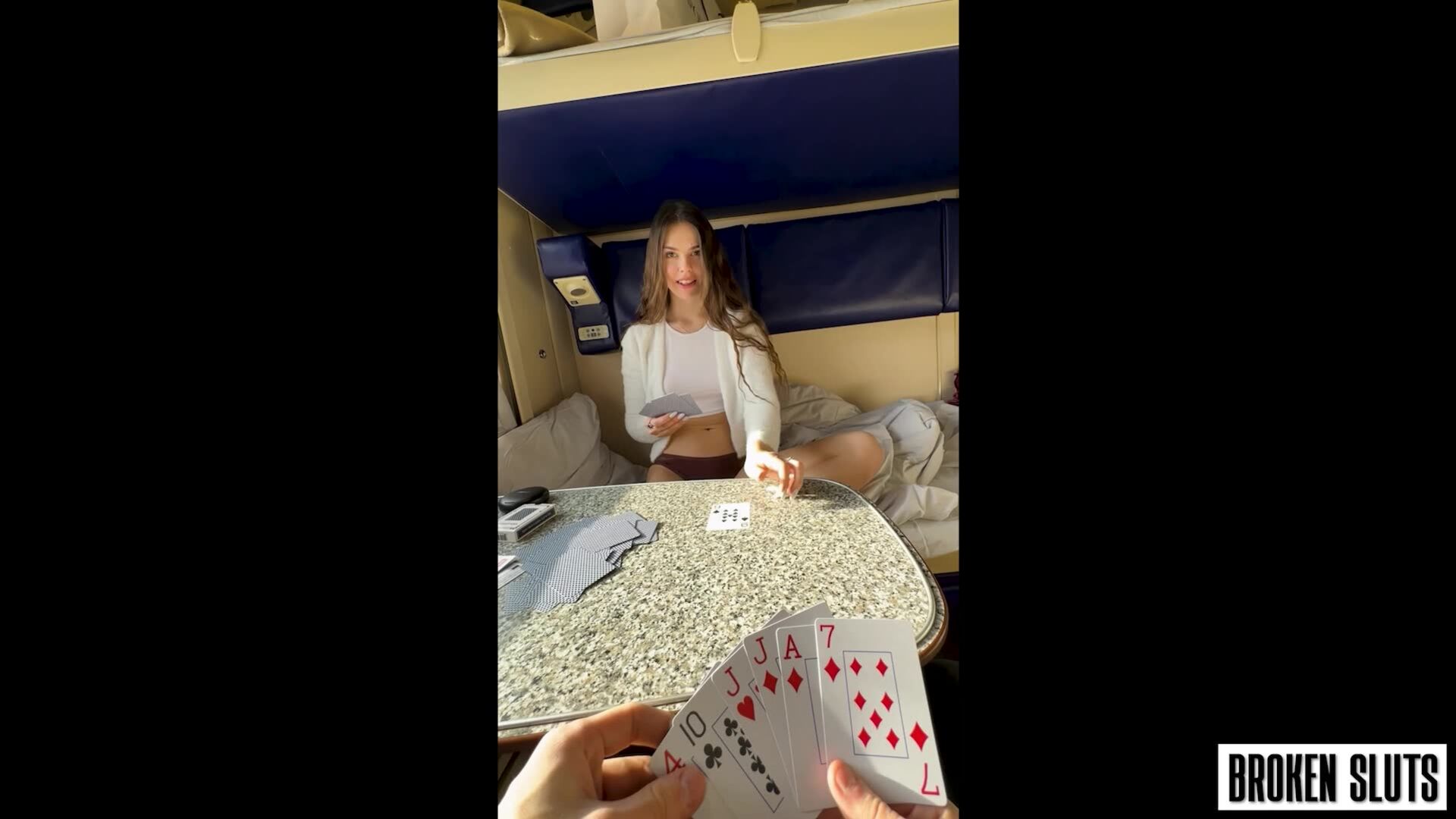 I LOSE THE GAME I GET FUCKED ON THE TRAIN - Risky Anal Sex With Cute 18 Yo Teen - Princess Alice