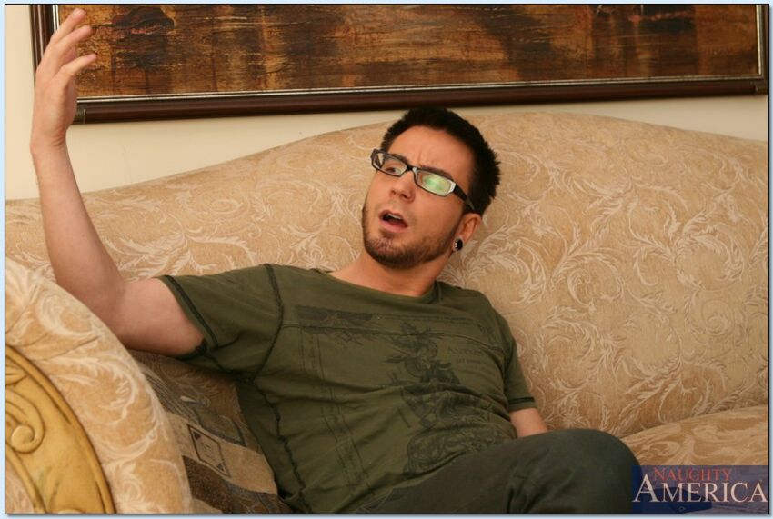 Marie McCray fucking in the couch with her natural tits